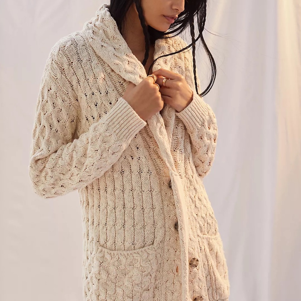 Anthropologie Pilcro Textured Longline Cardigan NWT Extra Large - Picture 2 of 7